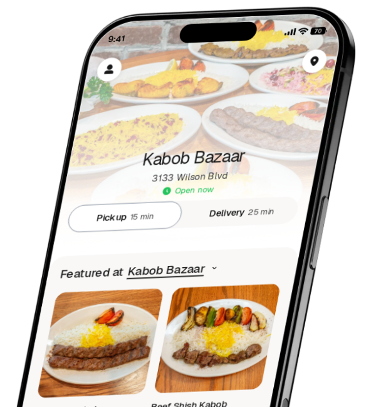 Kabob Bazaar app preview